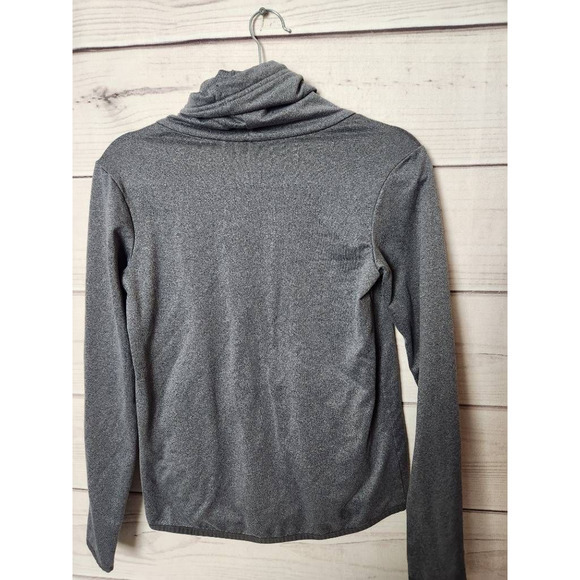 Under Armour Womens Cowl Neck Sweatshirt Gray Pullover Loose Fit Long Sleeve XS - Picture 2 of 5